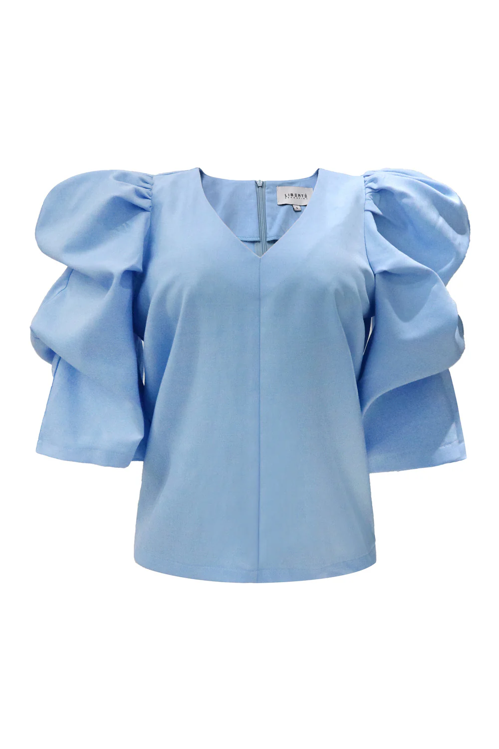 Winnie V Blouse | Baby Blue | Bluse fra Liberté - Image 2