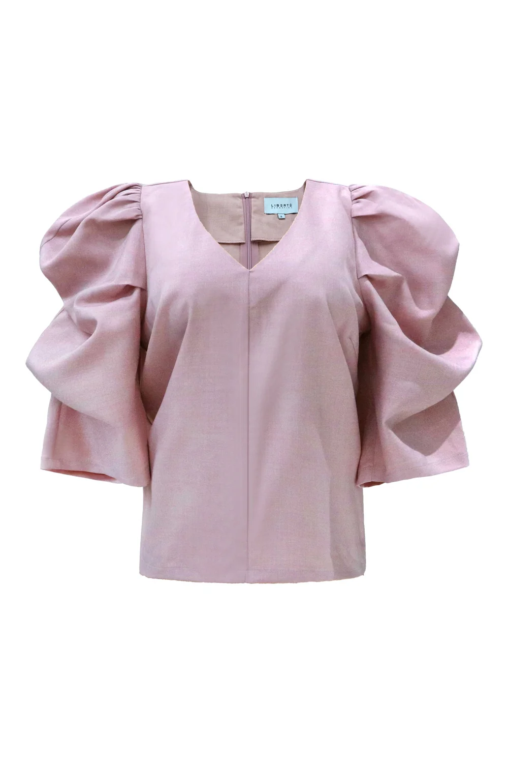 Winnie Vneck Blouse | Dusty Rose | Bluse fra Liberté - Image 2