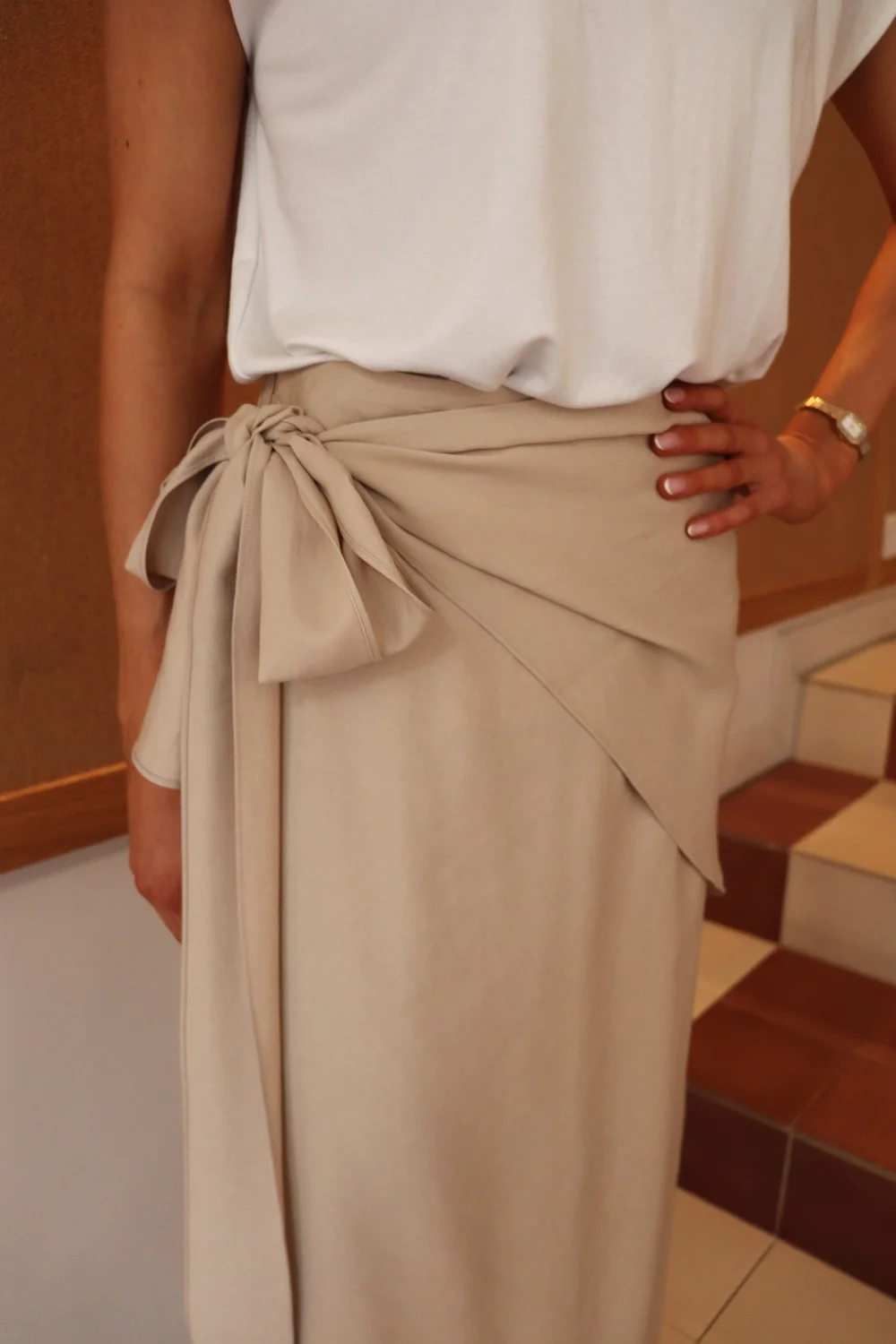 Wip Wrap Skirt | Sand | Nederdel fra Liberté - Image 3