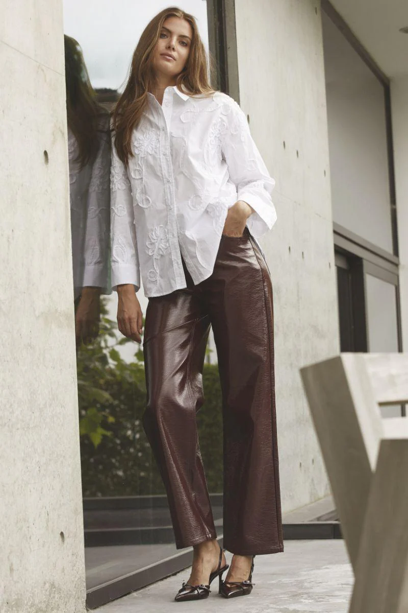 Xavier Flower Shirt 45047 | White | Bluse fra Co'couture - Image 3