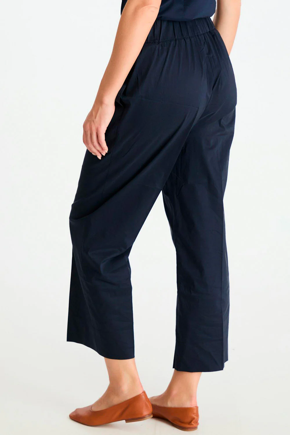 Yana Poplin Pants | Navy | Bukser fra Neo Noir - Image 5