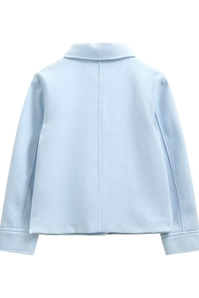 Yanna Jacket 207534 | Vista Blue Melange | Jakke fra Freequent - Image 3