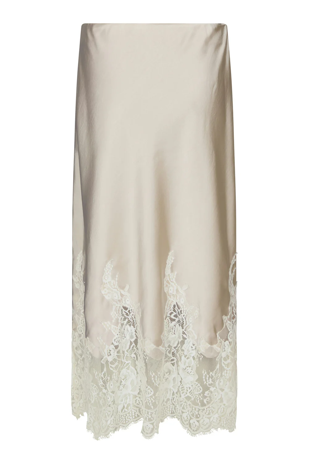 Yelina Heavy Sateen Skirt | Champagne | Nederdel fra Neo Noir - Image 4