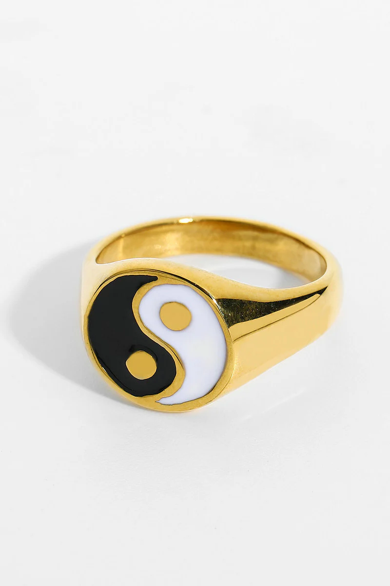 Yin Yang Ring | Black & White | Ring fra Birdsong - Image 7