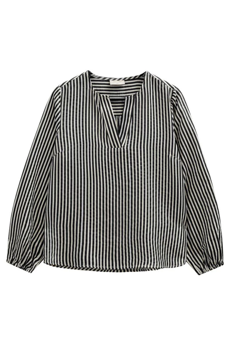 Zella Blouse 207422 | Black W. Moonbeam | Bluse fra Freequent - Image 2