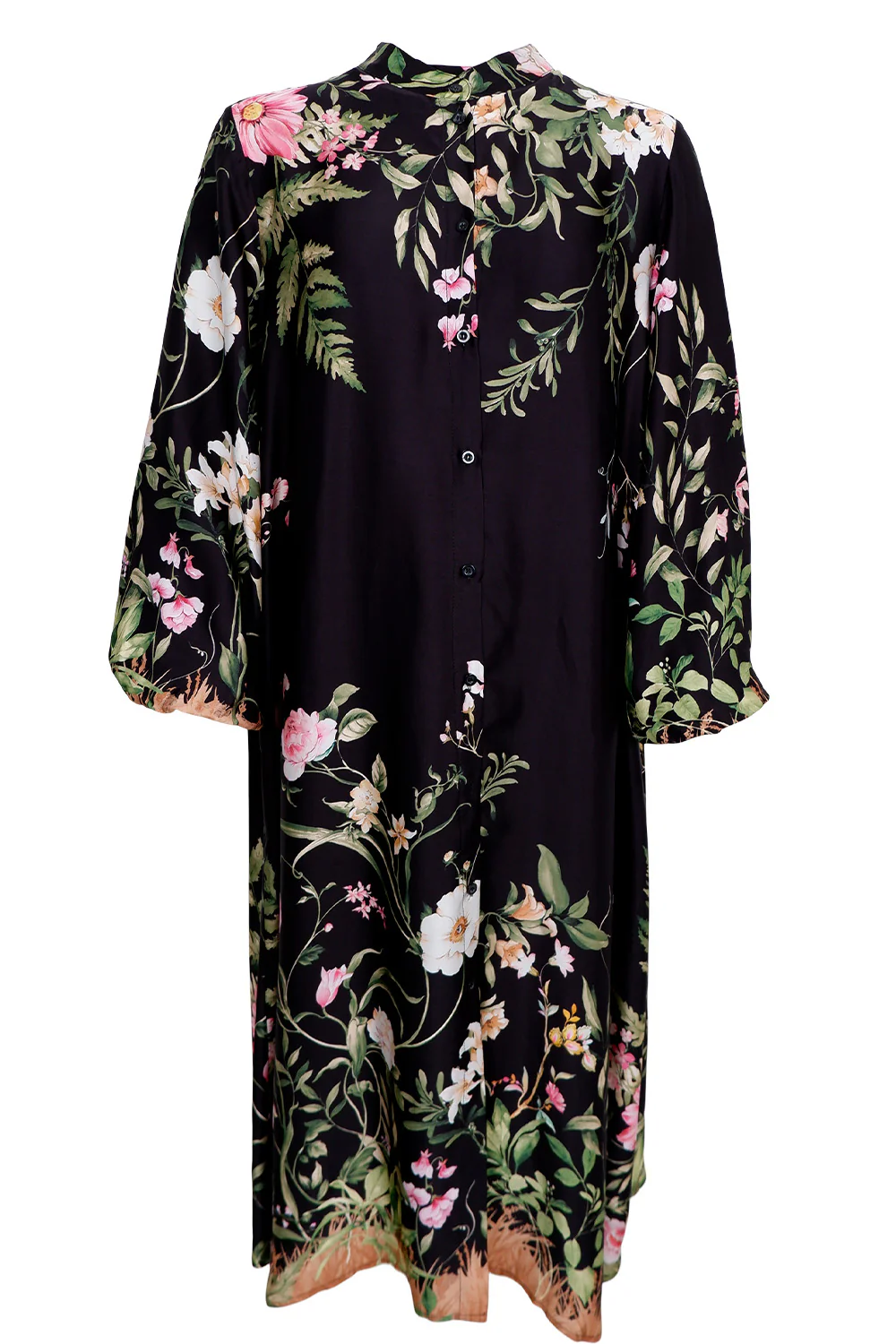 Zennia Flower Dress | Black Flower | Kjoler fra Black Colour - Image 2
