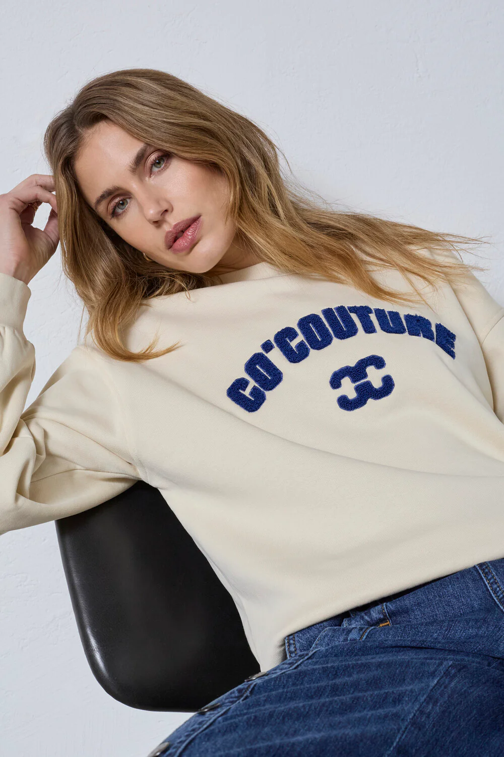 Zoe Co'couture Sweat 47005 | Bone | Sweatshirt fra Co'couture - Image 3